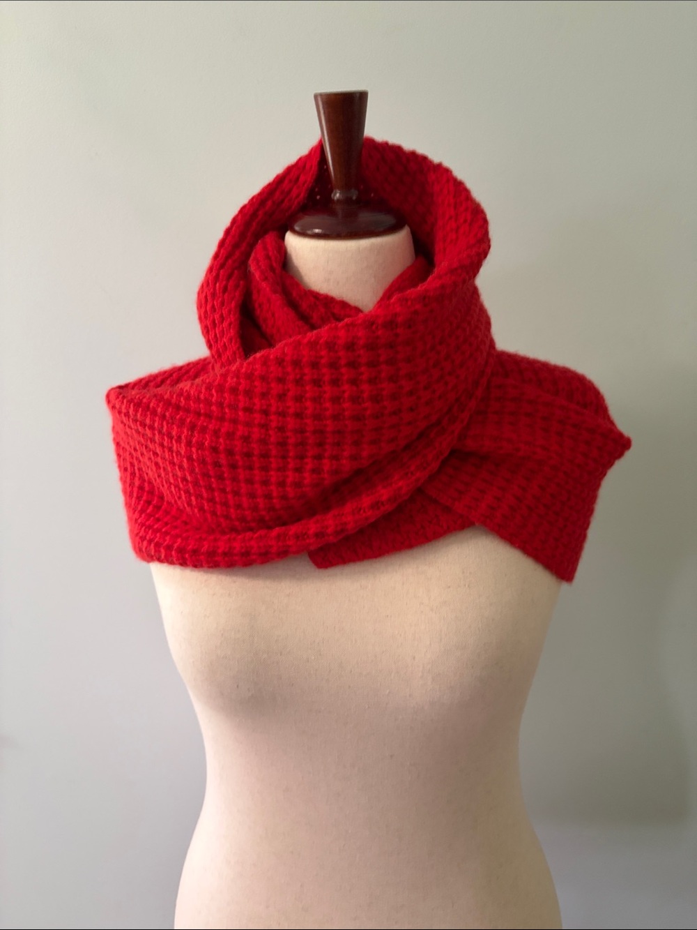 J. Crew Lambs Wool Cashmere Blend Wide Wrap Winter Infinity Scarf